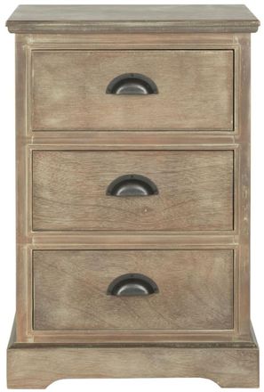 Safavieh Mesa auxiliar de madera mixta gris