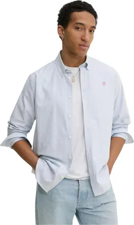 Les Deux Camicia a Righe - - Shirts - Uomo - Blu - S