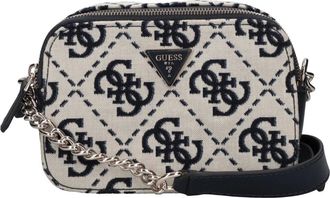Guess Tassen, Dames, Blauw, ONE Size, Leer, Fabric Crossbody Bag