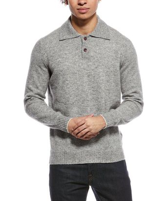 Brunello Cucinelli Alpaca & Wool-Blend Polo Sweater