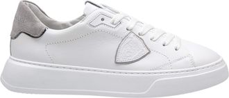 Philippe Model Sneakers Temple Low Man In Leather Color White/grey