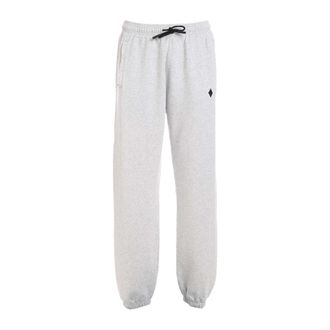 Marcelo Burlon Heren, Broeken, Grijs, Maat: 2XL Katoen