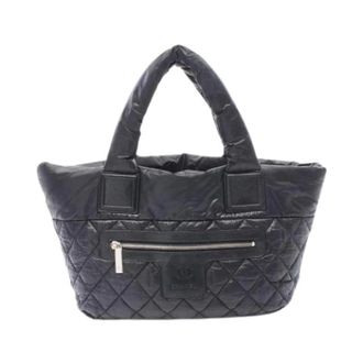 Chanel Pre-owned Tote Bags, female, Black, Size: ONE SIZE Pre-owned Vintage Nylon Tote Bag