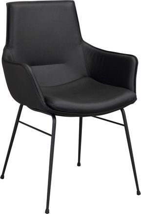 Rowico Design Armlehnstuhl Lowell - Echtleder Schwarz
