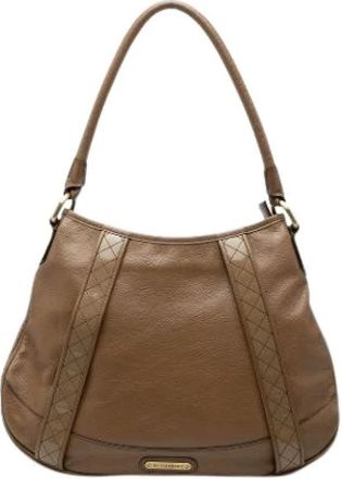 Burberry Pre-owned Shoulder Bag - Dames - Vintage Schoudertas - Bruin - ONE Size - Leer - Vintage