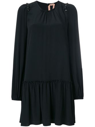 N&deg;21 frill detail dress - Black