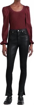 Derek Lam Kyle High Rise Skinny Legging In Coated Black