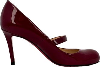 Christian Louboutin Christian Louboutin Mary Jane pumps in bordeauxrood lakleer