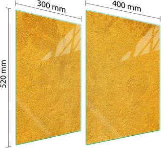 OEM Placa Protectora De Vidrio Para Estufa 70x52 Oro