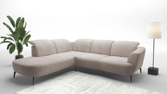 Sit&more Ecksofa &raquo;Zoe&laquo; ink.Sitztiefenverstellung, wahlweise mit Kopfteilverstellung