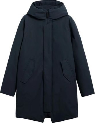 Elvine Donkerblauwe winterjas - Heren - Winterjassen - Blauw - S - Katoen - Jassen