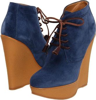 Dsquared2 W12W501016 39 Womens Lace-up Boots Dark Blue : EU 37 (US Womens 7) M, Suede