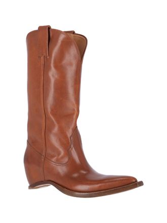 Maison Margiela Womens Boots Brown Bovine Leather