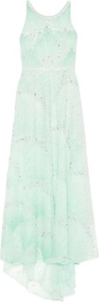 Miau by Clara Rotescu bead-embellished maxi dress - Green
