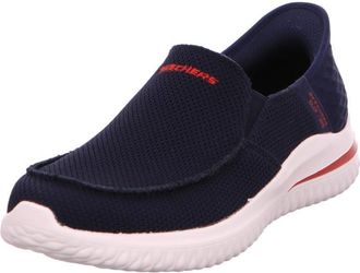 Skechers Mens Delson 3.0 Cabrino Slip-On Sneakers, Navy Knit, 10.5 UK