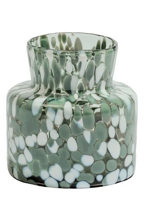 Kosta Boda Meadow Summer Small Vase in Clear/Green at Nordstrom