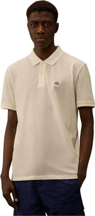C.P. Company Stretch Piquet Polo - Heren - Polos - Beige - M - Katoen - Tops