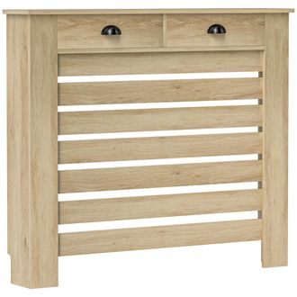 OEM Cubre Radiadores De Mdf Con Caj&oacute;n Cubierta Para Radiador Para Sal&oacute;n Dormitorio Pasillo 111x19x95,5 Cm Roble