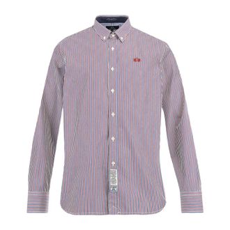 La Martina Camicia a righe in popeline - - Shirts - Uomo - Rosso - M