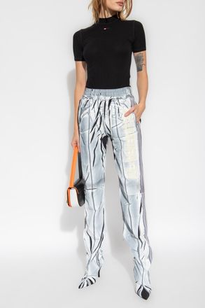 Diesel T-MOKKY-MICRODIV Ribbed Top, Womens, Black