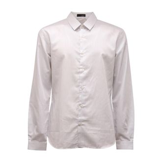 Tonello Italiaanse Stijl Shirt Gemaakt in Itali&euml; - Heren - Casual Overhemden - Wit - XL - Overhemden