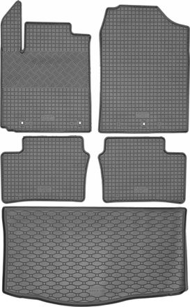 OEM Kia Picanto Hatchback Desde Abril De 2017. Juego De Alfombrillas De Goma Para Coche + Alfombrilla Para Maletero