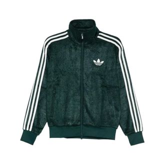 adidas High Neck Zip Jumper - female - Adidas - Light Jackets - Green - XS - Jackets