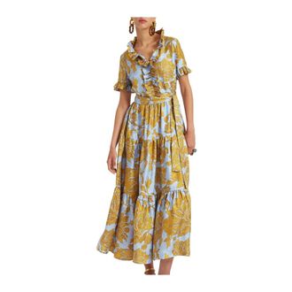 La DoubleJ Kleedjes, Dames, Geel, XS, Long And Sassy Dress