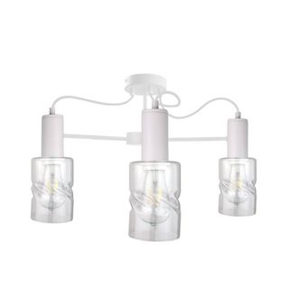 Netlighting Inger Multi Arm Semi Flush Ceiling Light White 60cm 3x E27