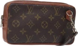 Louis Vuitton Pre-owned Clutches, female, Brown, Size: ONE SIZE Pre-owned Canvas Clutch