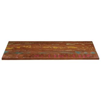 Berkfield Home Table Top 140x60x2.5 cm Rectangular Solid Wood Reclaimed in Brown