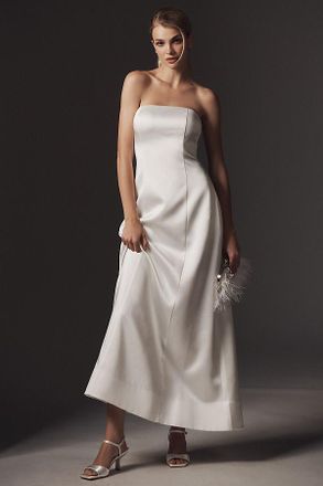 Mare Mare Piper Strapless Fit & Flare Maxi Dress