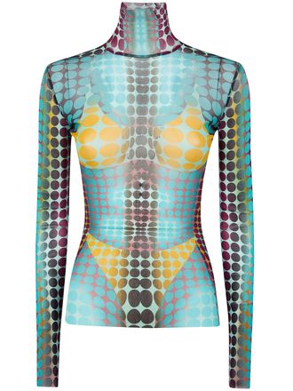 Jean Paul Gaultier Re-Edition: High Neck With Long Sleeves