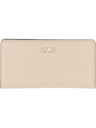 Michael Michael Kors Leather Wallet - Beige
