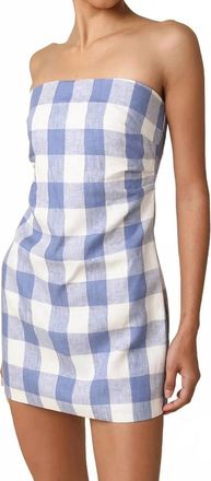 Olivaceous Check Me Out Dress In Khaki