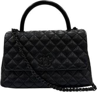 Chanel Pre-owned Vintage Schoudertas - Dames - Vintage Handtas - Zwart - ONE Size - Leer - Vintage