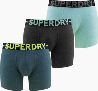Superdry Mens Superdry Mens Triple Pack Boxer Shorts - Black - Size: 35/34/32
