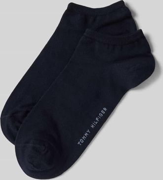 Tommy Hilfiger Sneakersocken mit Label-Schriftzug im 2er-Pack in Marine, Gr&ouml;&szlig;e 35-38