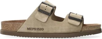 Mephisto Comfortabele Nerio Herensandaal - Heren - Sandalen - Grijs - 39 EU - Su&egrave;de - Schoenen