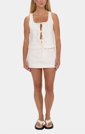 Show me your Mumu Lena Tie Tank In Sea Salt