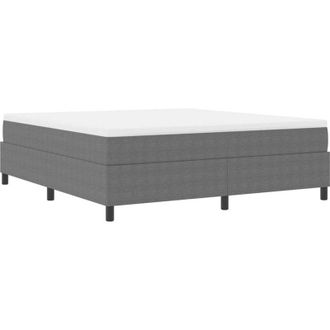 vidaXL Vidaxl - Cama Tipo Box Spring Gris Claro, Blanco 203 X 180 X 60 Cm