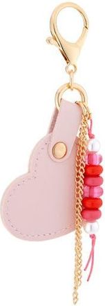 Leith Heart Beaded Bag Charm in Pink Multi- Gold at Nordstrom Rack