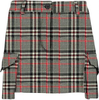 MC2 Saint Barth Korte cargorok met Prince of Wales-print - Dames - Korte rokken - Veelkleurig - M - Katoen - Rokken