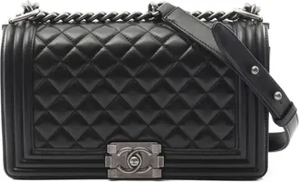 Chanel 2017-2018 Boy shoulder bag - Black