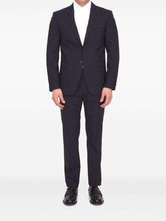 Tonello wool suit - men - Elastane/Virgin Wool - 52 - Black