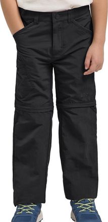 Jack Wolfskin Zip-off-Hose JACK WOLFSKIN SAFARI ZIP OFF PANTS K, Damen, Gr. 92, Normalgr&ouml;ssen, schwarz, Obermaterial: 100% POLYAMID; Futter: 100% POLYESTER, Hosen Z