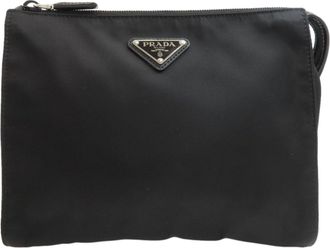 Prada Black Nylon Pouch (Pre-Owned)