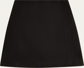 Alice & Olivia Riley Suede Mini Skirt