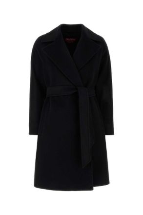 Max Mara Black Wool Dravenna Coat