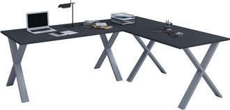 VCM Vcm Vcm Escritorio De Madera Escritorio De Esquina Liso 160x130 L Forma Izquierda O Derecha Placa De Mesa De Trabajo 50 Cm De Profundidad Mesa De Orde